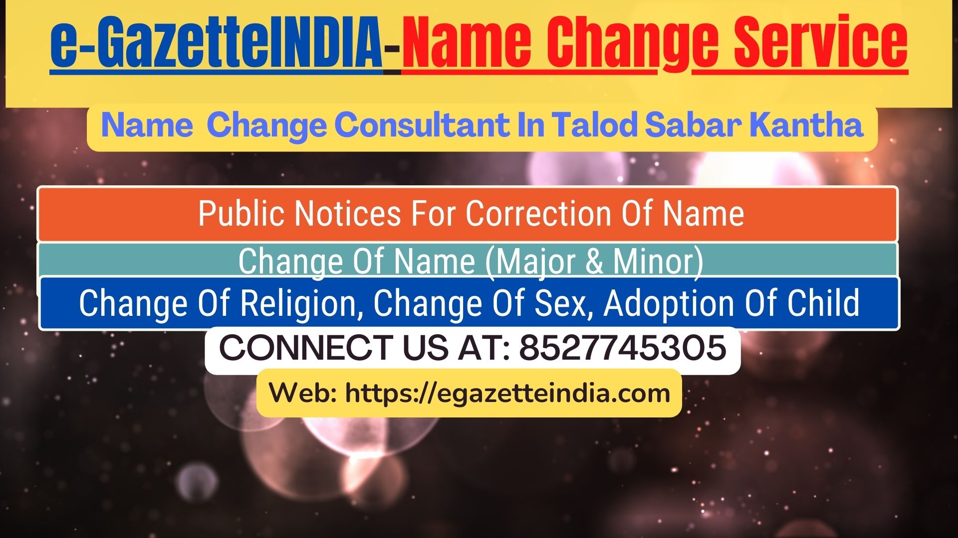 Name Change Agent Talala Junagadh In Talala Junagadh 8527745305