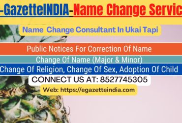 Gazette Name Change Agent Consultant Service In Ukai Tapi-8527745305