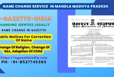 Name Change Agency and Procedure in Mandla Madhya Pradesh 8527745305