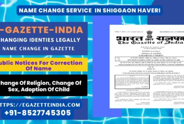 Name Change In Gazette In Shiggaon Haveri 8527745305