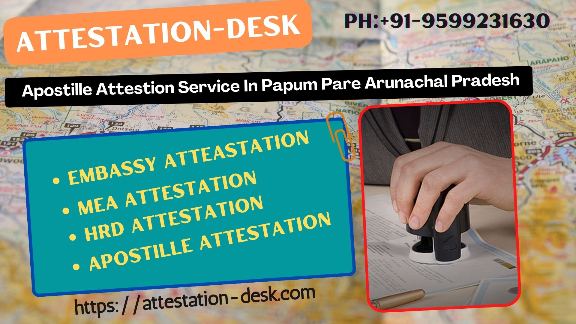 Certificate Attestation Apostille in Papum Pare 9599231630