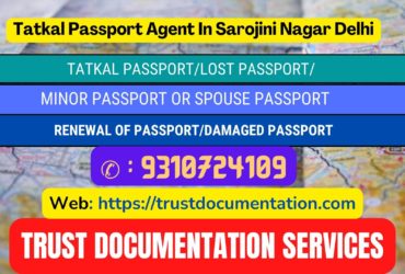 Passport agents service in Sarojini Nagar Delhi 9310724109