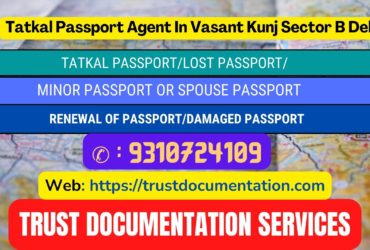 Passport agents service in Vasant Kunj Sector B Delhi 9310724109