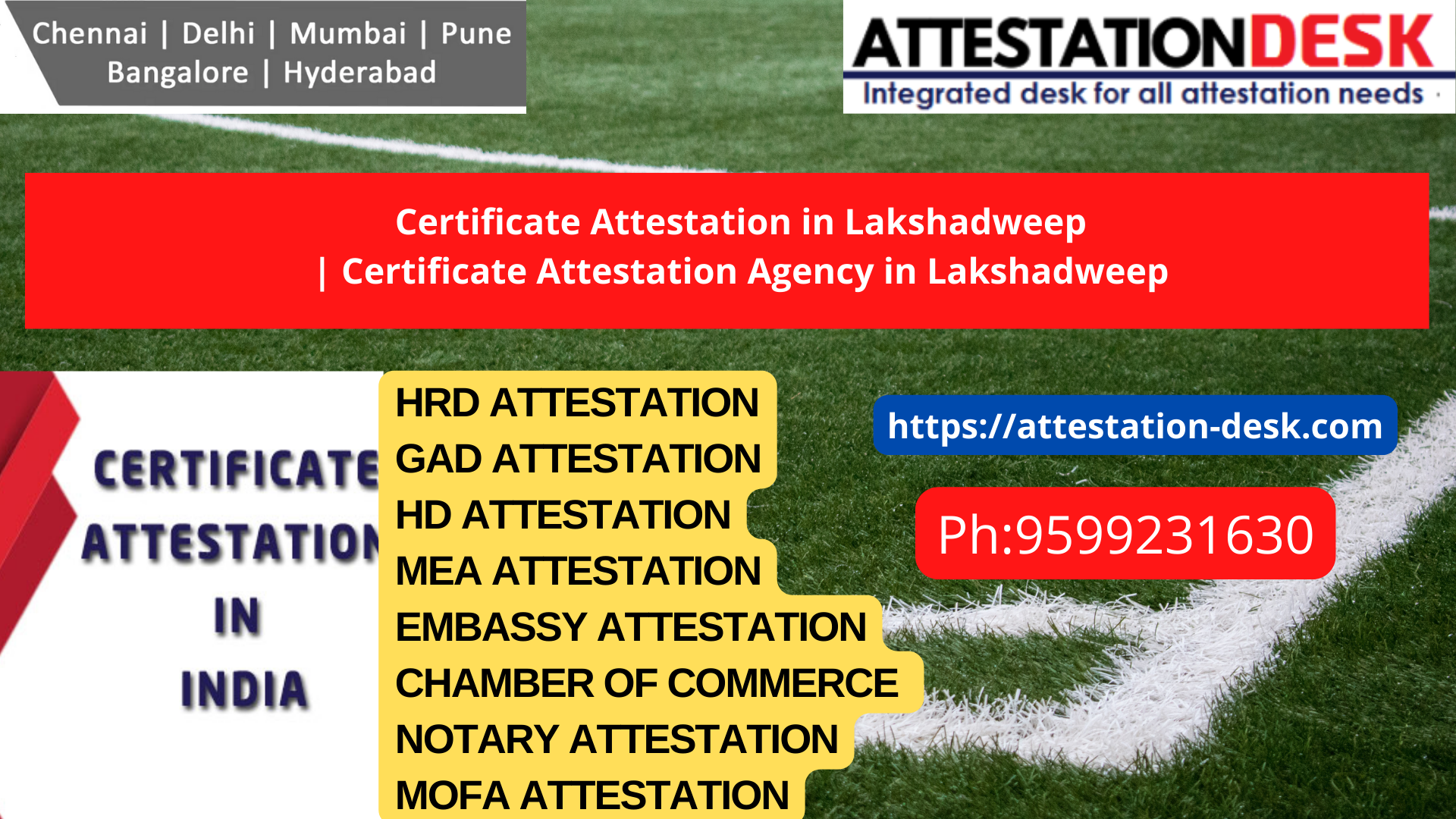 Documents Attestation Apostille in Lakshadweep 9599231630