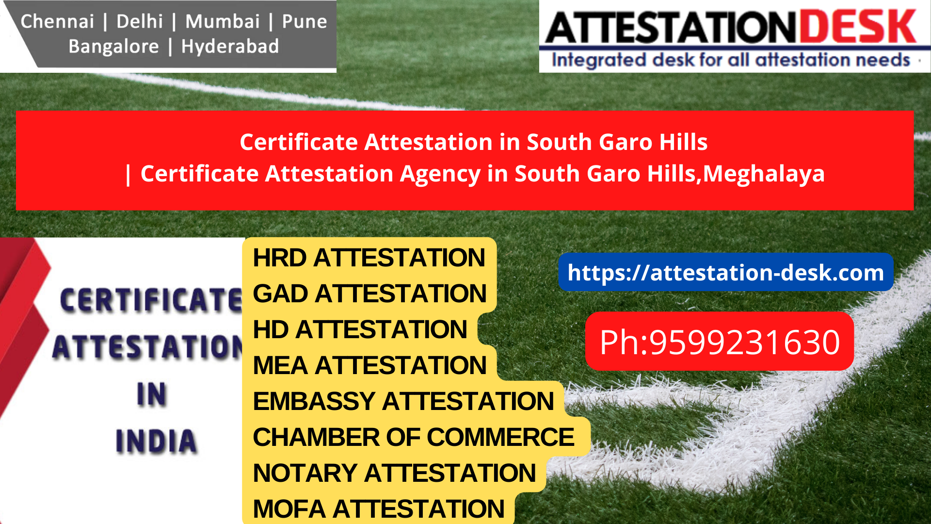 Documents Attestation Apostille in South Garo Hills 9599231630